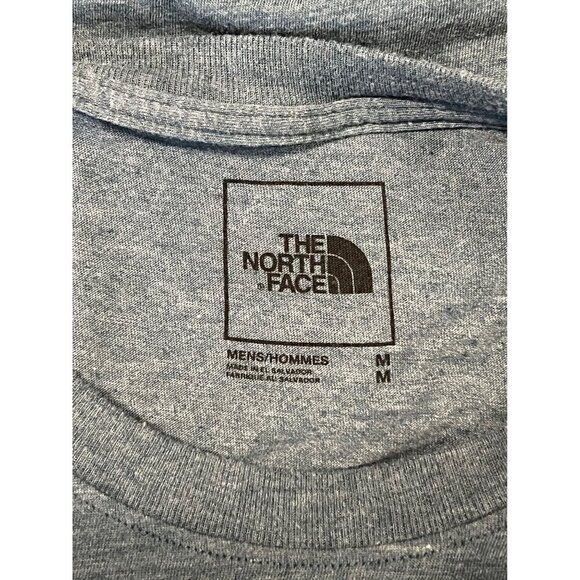The North Face Mens Blue Graphic Logo Tee Shirt Size Medium M Short Sleeve EUC - Picture 5 of 7